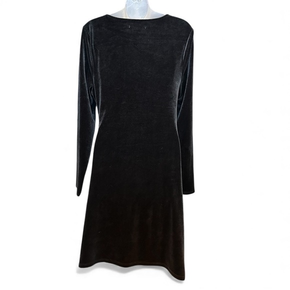 Abercrombie & Fitch Velvet Ruched Asymmetrical Neck Long Sleeve Mini Dress XL - Picture 10 of 14